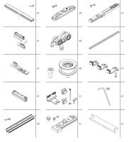TERNO T-Belt Universal sada kování pro prostřední dveře 80kg černá