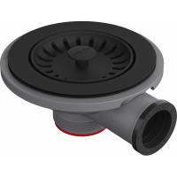 FRANKE Příslušenství 112.0657.022 sítkový ventil Colorline odbočka černá matná