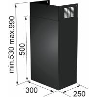 FRANKE Příslušenství 112.0683.832 teleskopický komínek černá