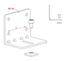 TERNO interiérové posuvné dveře 40-80kg, art. S.155-ZN držák horního vedení