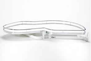 KES 235010 LeMans II, rohové police, Arena Classic, 400mm, pravý - bílá/chrom