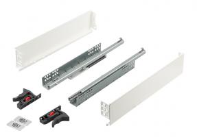 K-StrongMini zásuvka 89/300mm, tlumený plnovýsuv 30kg, bílá