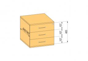 K-BBP kontejner 540mm typ 6/V 5 plast část výs dotah