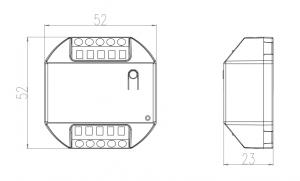 StrongLumio přijímač pro bezdrátové samonapájecí vypínače 12/24V 2PIN CCT