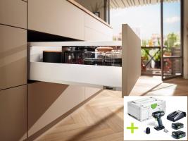 K-BLUM set Merivobox 500mm/40kg bílá SW-M Inserta + FESTOOL TXS 12 2,5 Plus