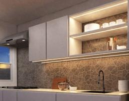 K-StrongLumio LED COB 24V 12W/m neutrální,Surface černá,krytka průsvitná,3m