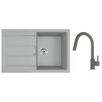FRANKE Set T131Š S2D 611-78 šedá + FC6051 šedý kámen