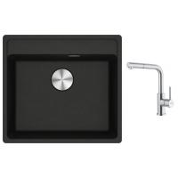 FRANKE Set G298O MRG 610-52 RTL onyx + FC 6986 celonerez