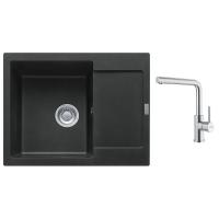 FRANKE Set G299O MRG 611-62 onyx + FC 6985 celonerez