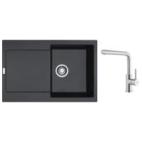 FRANKE Set G300O MRG 611 onyx + FC 6985 celonerez