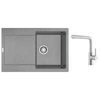 FRANKE Set G300ŠK MRG 611 šedý kámen + FC 6985 celonerez
