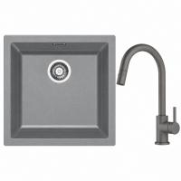 FRANKE Set T130Š SID 610 šedá +  FC 6051 šedý kámen