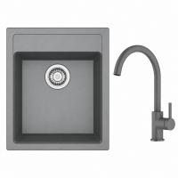 FRANKE Set T121Š SID 610-40 šedá + FC 6018.084 šedý kámen