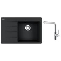 FRANKE Set G287O CNG 611-78 TL/7 onyx + FC 6985 celonerez