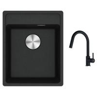 FRANKE Set G293O MRG 610-37 RTL onyx + FC 6051 onyx