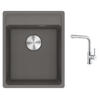 FRANKE Set G295ŠK MRG 610-37 RTL šedý kámen + FC 6986 celonerez