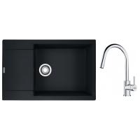 FRANKE Set G260MČ MRG 611-78 BB černá matná + FS 3229.031 chrom