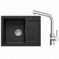 FRANKE Set G257O MRG 611-62 onyx + FS 3230.031 chrom
