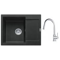 FRANKE Set G256O MRG 611-62 onyx + FS 3229.031 chrom