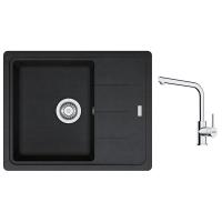 FRANKE Set G262O BFG 611-62 onyx + FS 3230.031 chrom