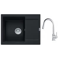 FRANKE Set G256MČ MRG 611-62 černá matná + FS 3229.031 chrom