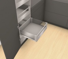 K-BLUM Legrabox, zásuvka C free 500mm/40kg, Tip-on, bílá, vnitřní, reling