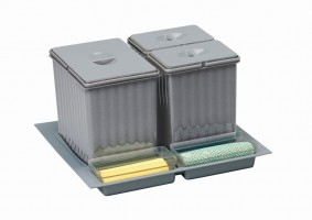 GOLLINUCCI Sorter Sistema 908 600mm 1x14l+2x6,5l šedá