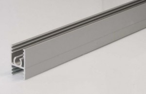 SEVROLL 03580 horní vodící lišta Simple/Blue 3m (pro lamino 10mm) stříbrná
