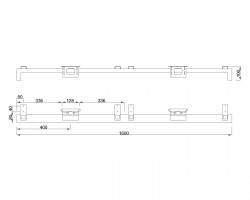 MILADESIGN podnož nízká Quark Q7616-K stříbrná