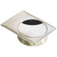 HETTICH 9078801 kabelová průchdka 90x120x80 mm imitace nerezi