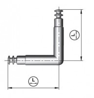 IF-Spiral lock táhlo úhlové 2x70mm