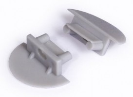 StrongLumio koncovky k profilu Begtin 12, šedá (pár)