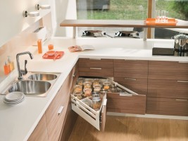 K-BLUM Antaro, zásuvka D 600mm/65kg, Blumotion/TOB, bílá, Space Corner Syncro