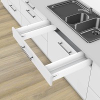 K-BLUM Antaro, zásuvka M 550mm/30kg, Blumotion/TOB, bílá, vrut, dřez