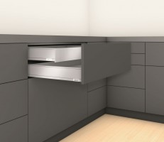 K-BLUM Legrabox, zásuvka M 350mm/40kg, Blumotion/TOB, šedá, Expando