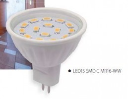SK-světelný zdroj LED15 SMD MR16-CW studená bílá