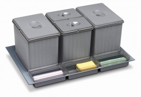 GOLLINUCCI Sorter Sistema 940 800mm 2x14l+2x6,5l šedá