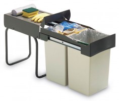 GOLLINUCCI Sorter Linea 227 300mm 2x14l světle šedá