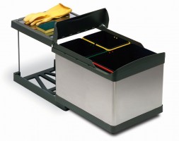 GOLLINUCCI Sorter Linea 504 450mm 1x16l+2x7,5l povrch nerez