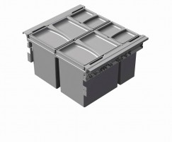 GOLLINUCCI Sorter Concept 560 600mm 6050B 2x17l+2x8l šedá