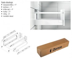 BLUM sada Antaro, zásuvka D 270mm/30kg, Blumotion/TOB, bílá