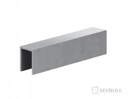 SEVROLL 214-866 U profil ocelový 2m stříbrný