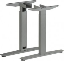 MILADESIGN podnož s regulací středová Linear LN3602R stříbrná