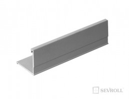 SEVROLL 02550 Secret Line II rámová lišta 18mm 2,7m stříbrná