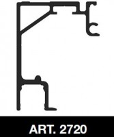 TERNO Solo Vetro horní vedení 2720/AS 3m stříbrná elox