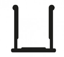 TERNO spodní krytka horního vedení art. 2740/A - 1m