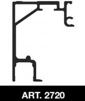 TERNO Solo Vetro horní vedení 2720/AS 4m stříbrná elox