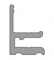 TERNO spodní příchyt skla 1774/A - 3m