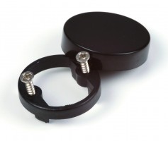 StrongHinges S5 Protikus s krytkou závěsu na sklo "o" černá