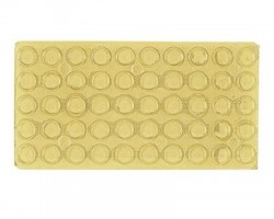 HETTICH 46695 Tlumič dorazu 8 mm transparentní